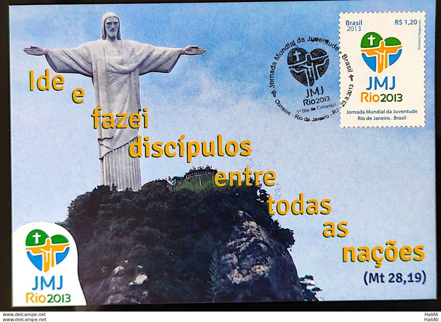 Brazil Maximum Postcard 2013 WYD World Youth Day Christ The Redeemer Religion CBC RJ - Other & Unclassified