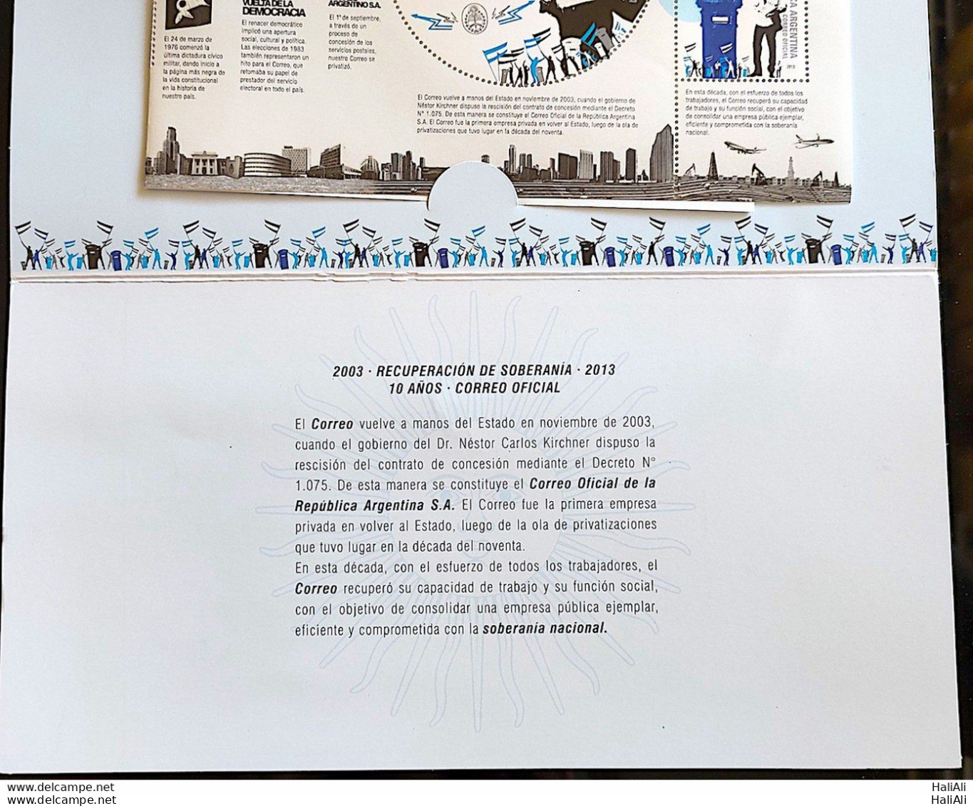 Argentina Stamp Recovery Of Sovereignty Postal Service 2013 AR BL137 - Nuevos