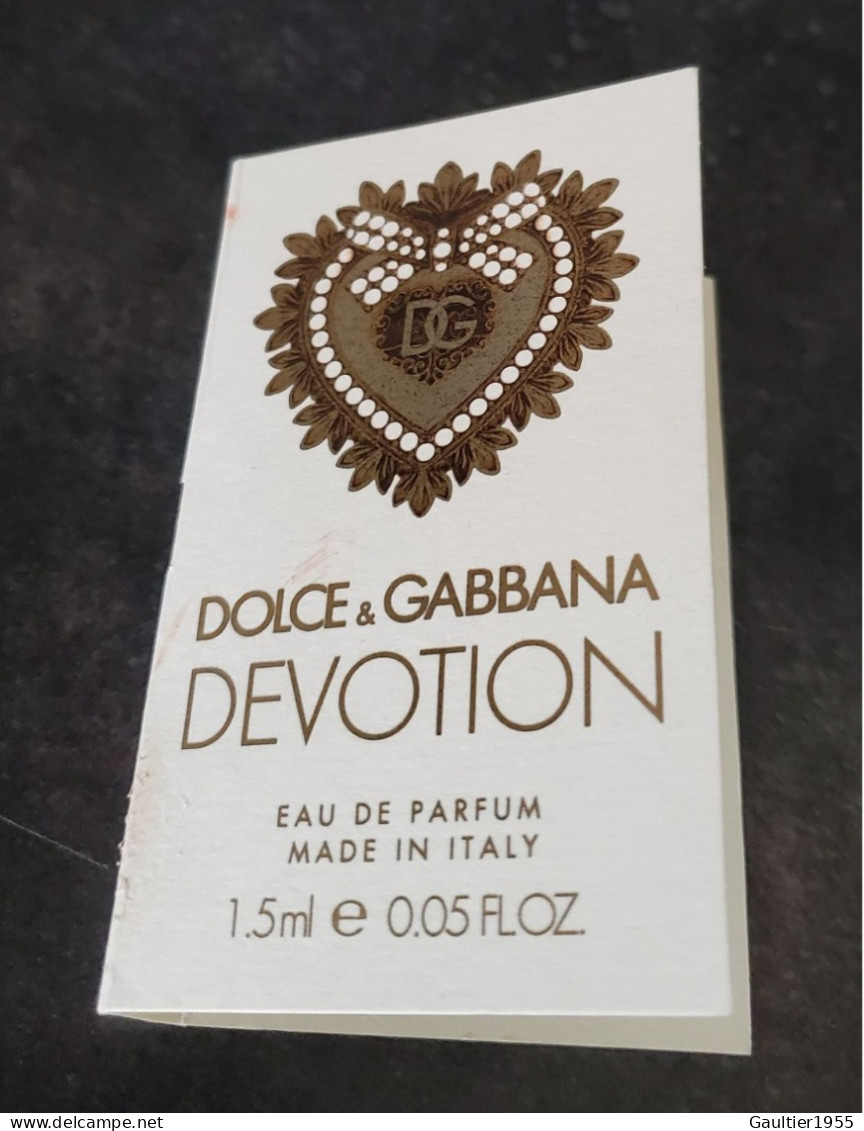 Nouveau échantillon Tigette - Perfume Sample - Dévotion De Dolce & Gabbana - Muestras De Perfumes (testers)