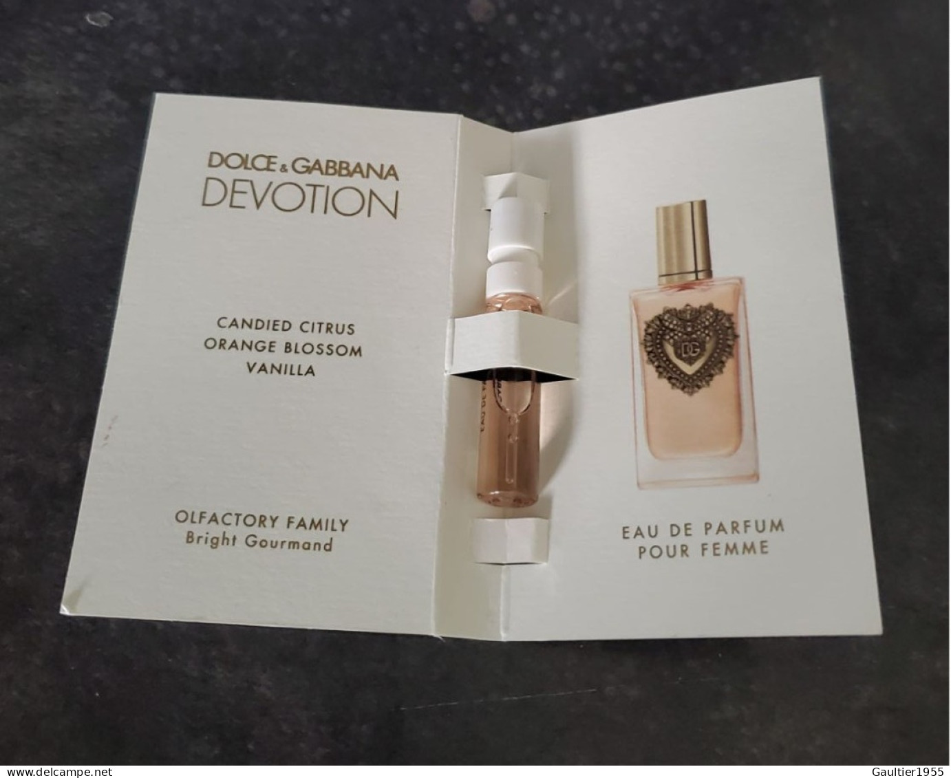 Nouveau échantillon Tigette - Perfume Sample - Dévotion De Dolce & Gabbana - Parfumproben - Phiolen