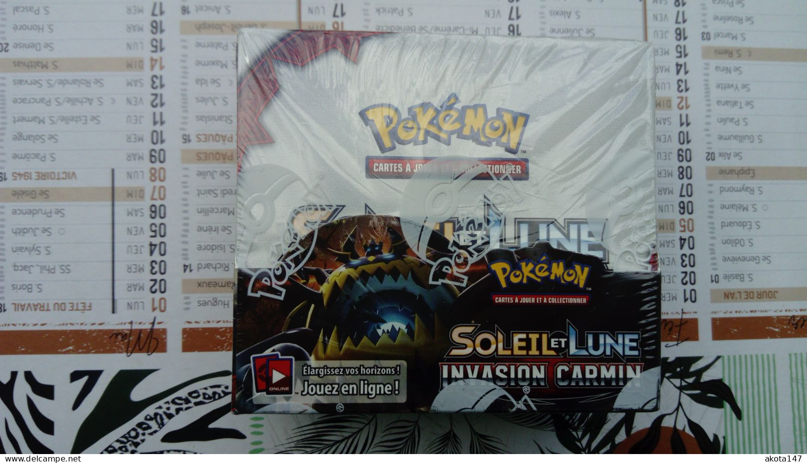 Display Pokemon Soleil Et Lune Invasion Carmin Scellé D'origine - 36 Boosters - Soleil & Lune