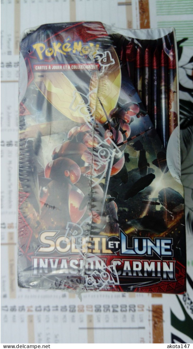 Display Pokemon Soleil Et Lune Invasion Carmin Scellé D'origine - 36 Boosters - Sun & Moon