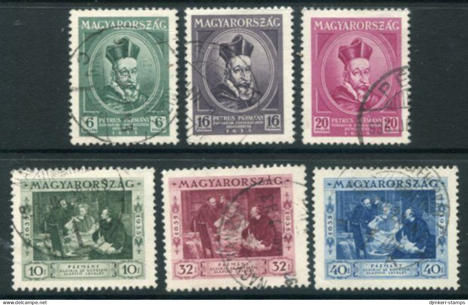 HUNGARY 1935 Budapest University Used.  Michel 522-27 - Used Stamps