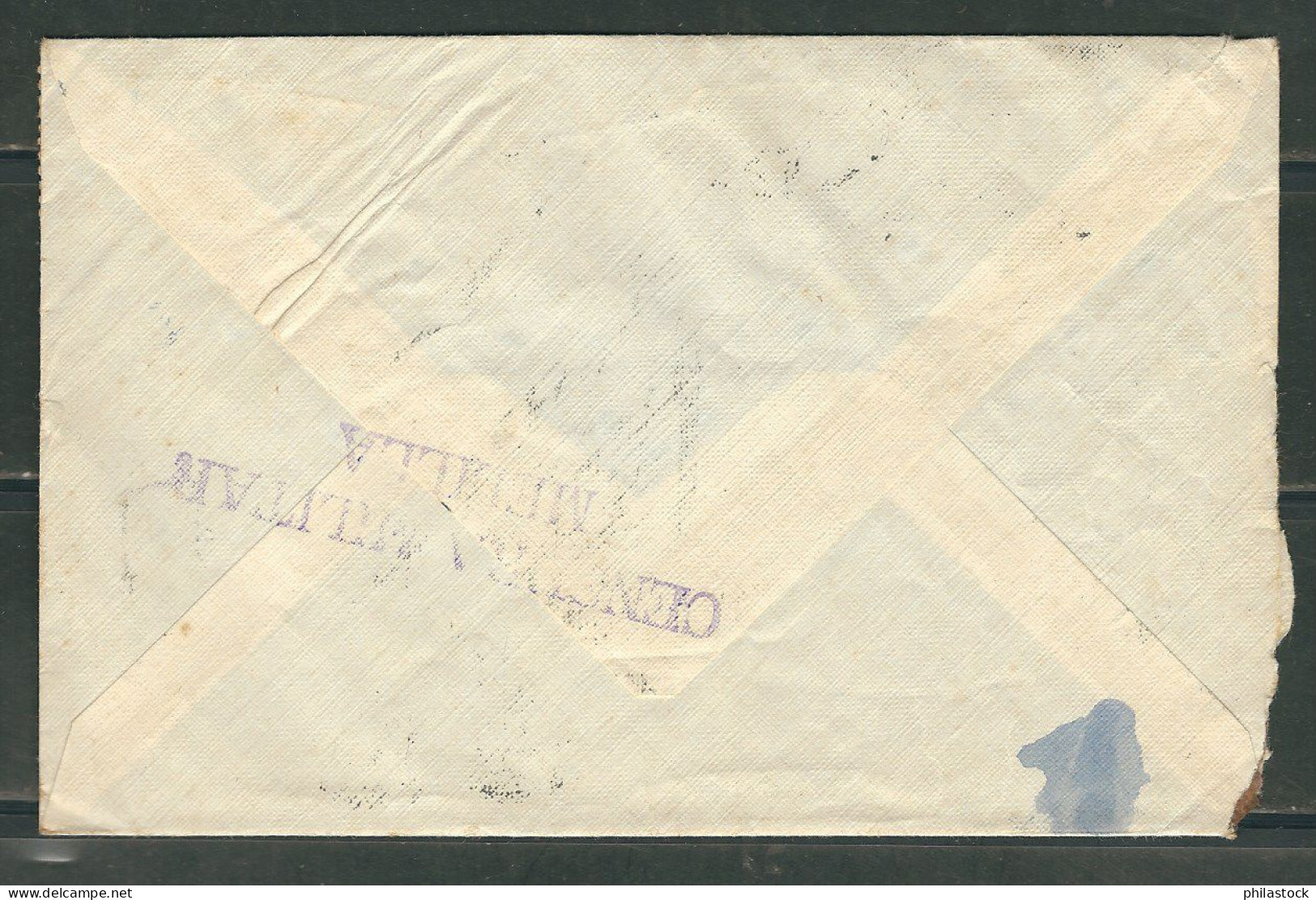 ESPAGNE 1937 Lettre Censurée De Melilla Pour Casablanca Maroc - Nationalists Censor Marks