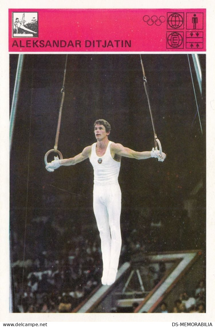 Aleksandar Ditjatin Russia Gymnastics Trading Card Svijet Sporta - Gymnastik