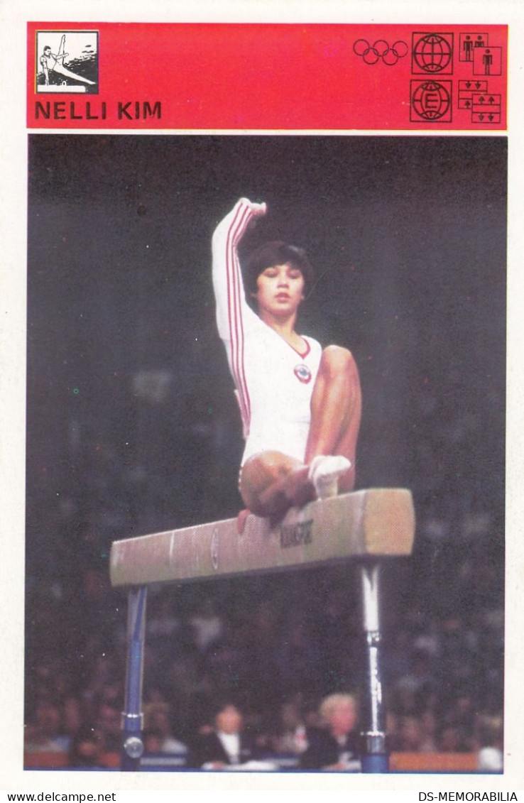 Nelli Kim Kazakhstan Russia Gymnastics Trading Card Svijet Sporta - Gimnasia