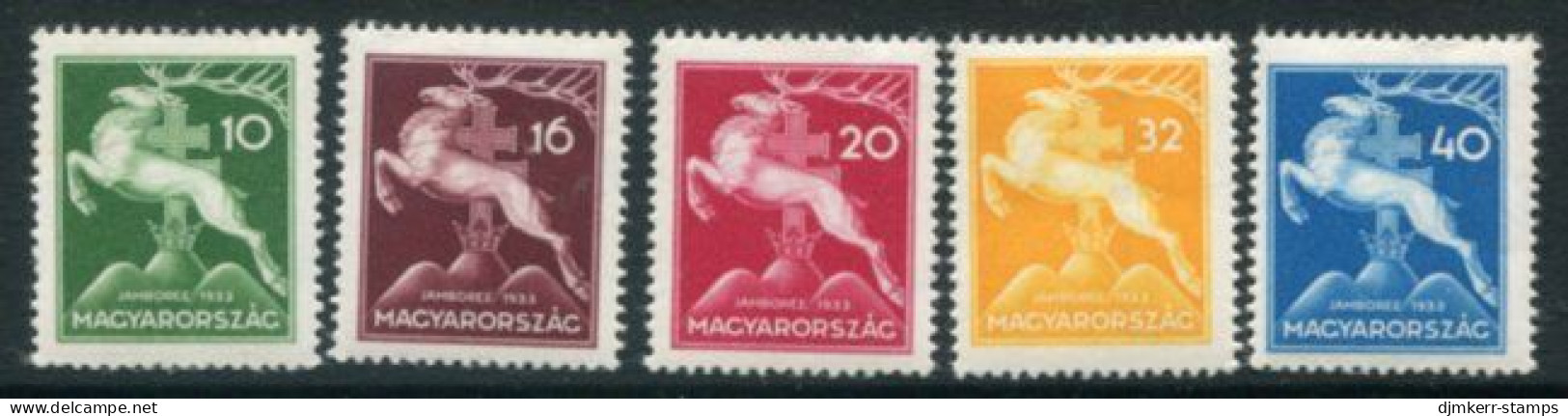 HUNGARY 1933 World Scout Jamboree MNH / **.  Michel 511-14 - Unused Stamps