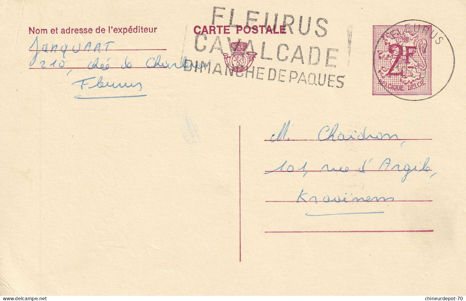 Fleurus 1969 - Storia Postale