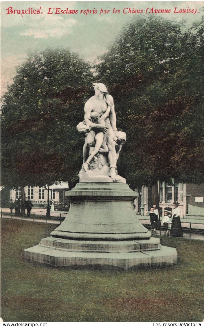 BELGIQUE - Bruxelles - L'esclave Repris Par Les Chiens - Avenue Louise - Carte Postale Ancienne - Lanen, Boulevards