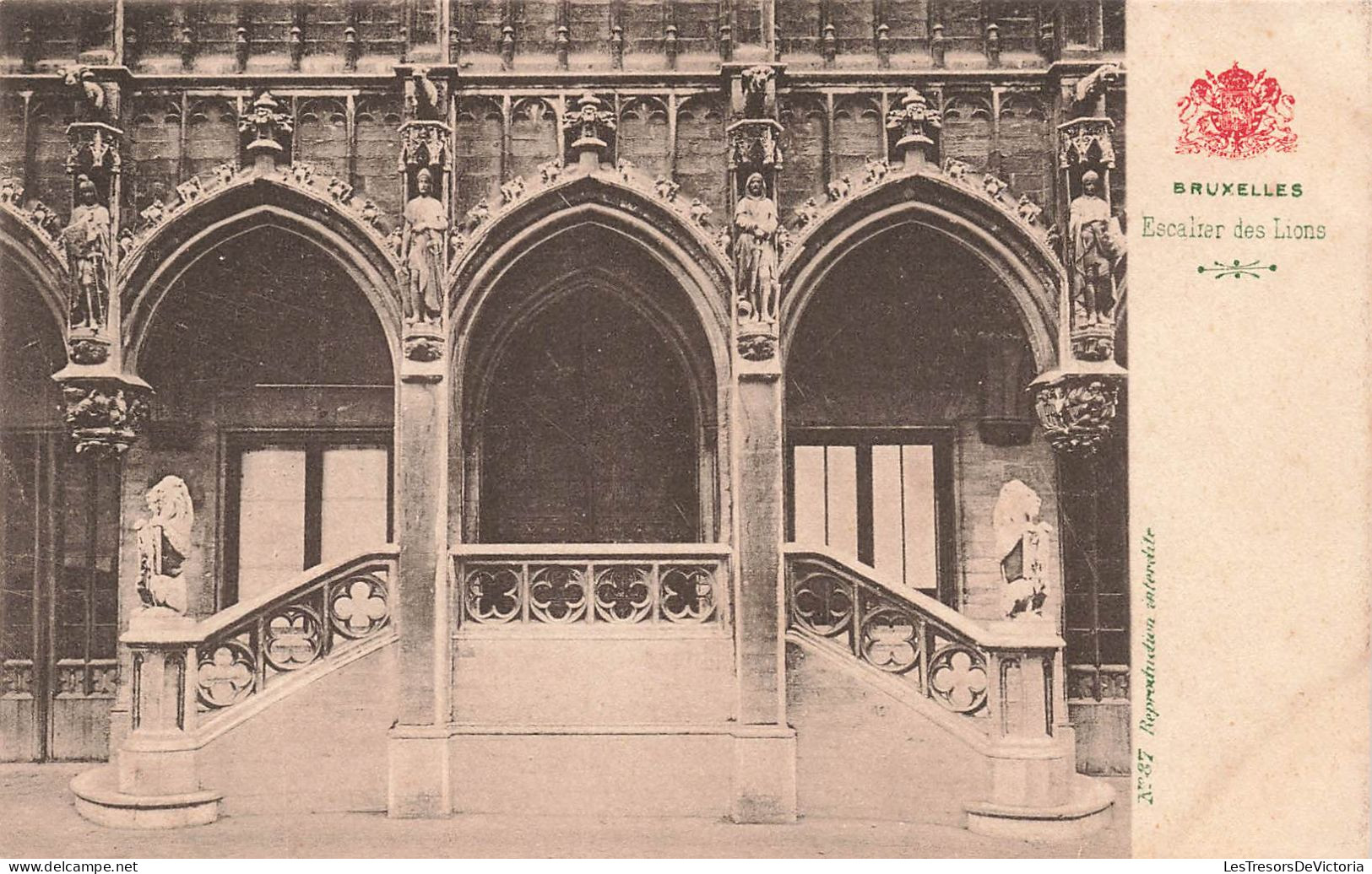 BELGIQUE - Bruxelles - Escalier Des Lions - Carte Postale Ancienne - Sonstige & Ohne Zuordnung