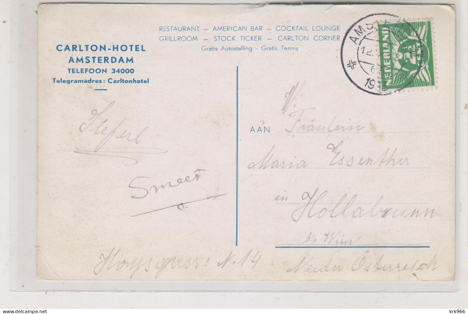 NETHERLANDS AMSTERDAM Nice Postcard VF - Amsterdam