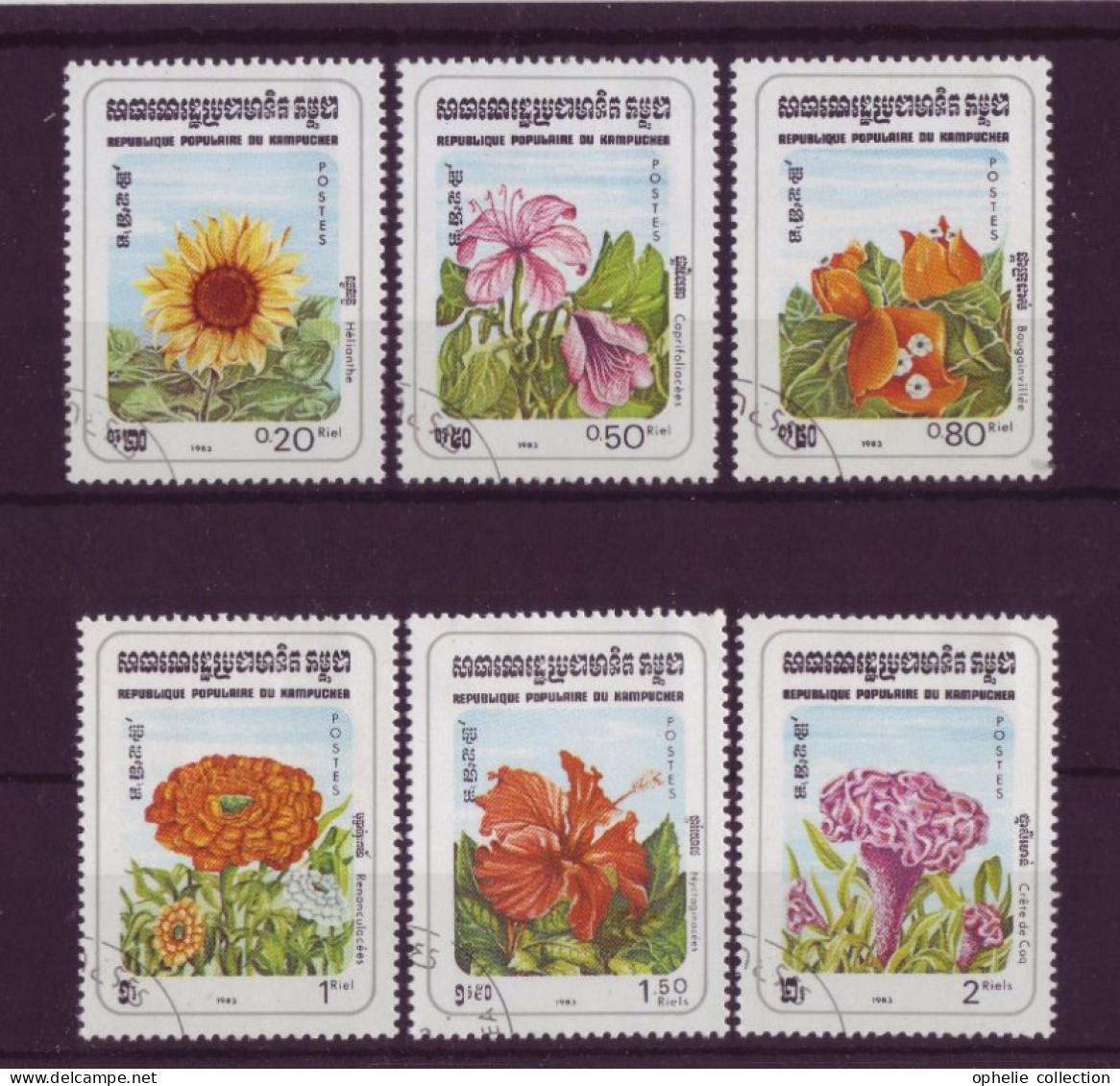 Asie - Kampuchea 1983  - Flore - 6 Timbres Différents - 6282 - Kampuchea