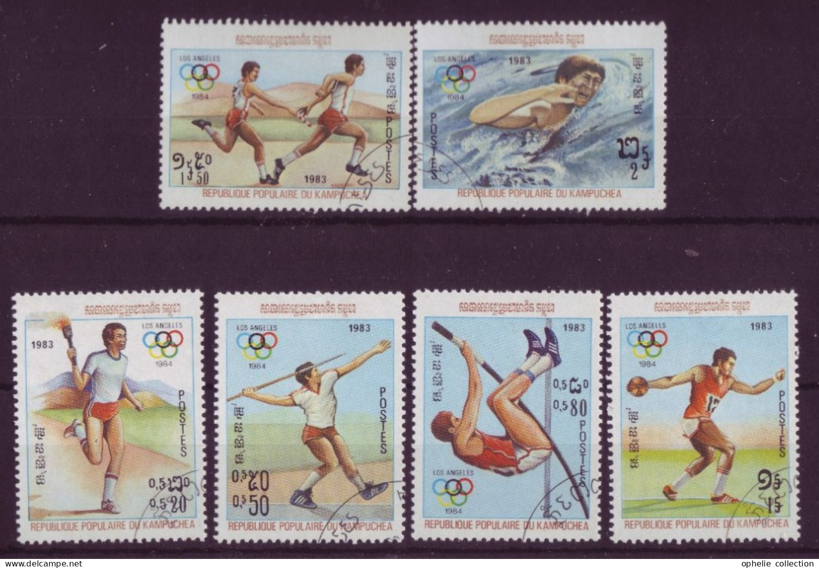 Asie - Kampuchea 1983 - Los Angeles - Jeux Olympiques D'été - 6 Timbres Différents - 6285 - Kampuchea