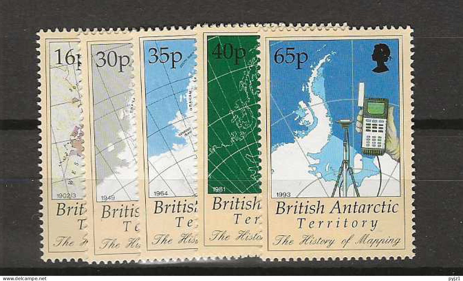 1997 MNH British Antactic Territory, Mi 267-71 Postfris** - Nuovi