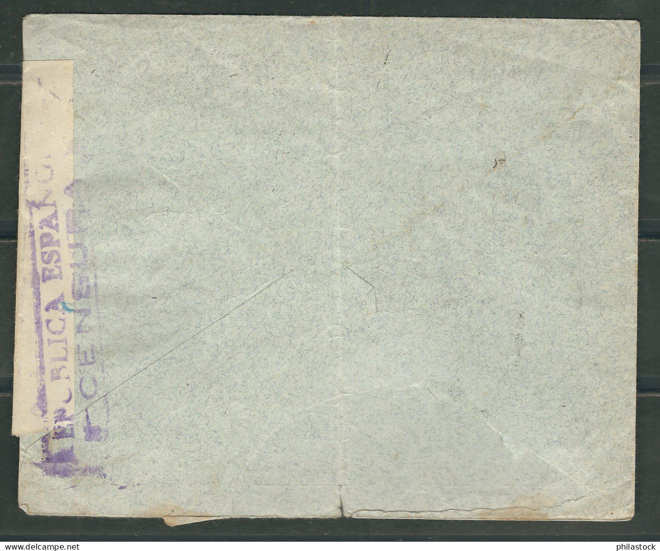 ESPAGNE 1937 Lettre. Censurée De Barcelone Pour Casablanca Maroc - Nationalists Censor Marks