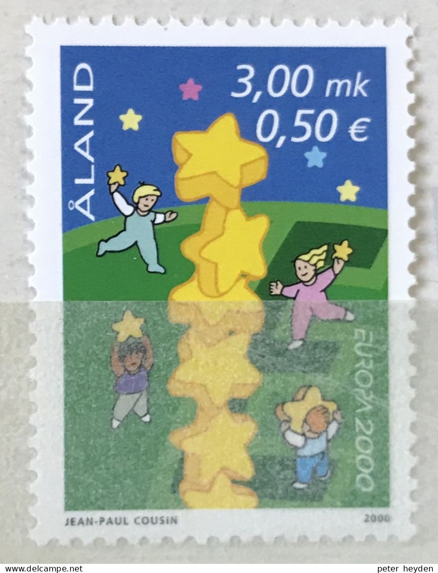 ALAND 2000 ~ Europa CEPT MNH ~ Stars, Dual Currency ~ Mi.175 - Ålandinseln
