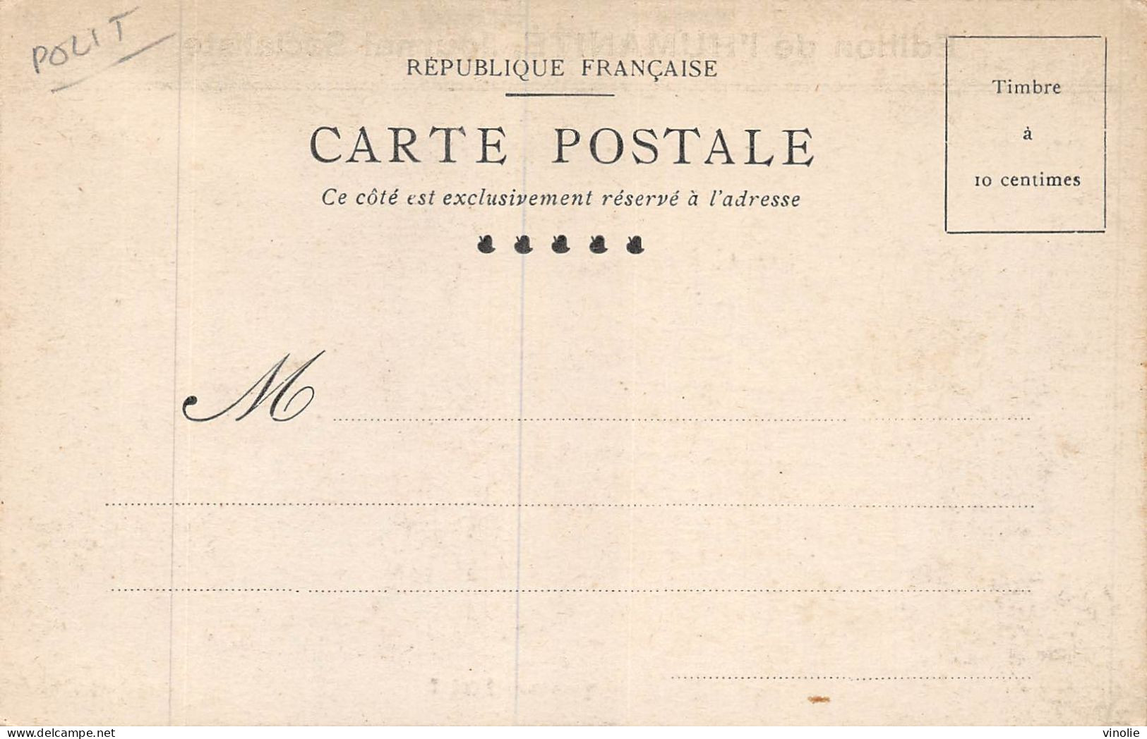 24-2661 : POLITIQUE. EDITION DE L'HUMANITE  JOURNAL SOCIALISTE. ENTERREMENT DU PARTI RADICAL - Politieke Partijen & Verkiezingen