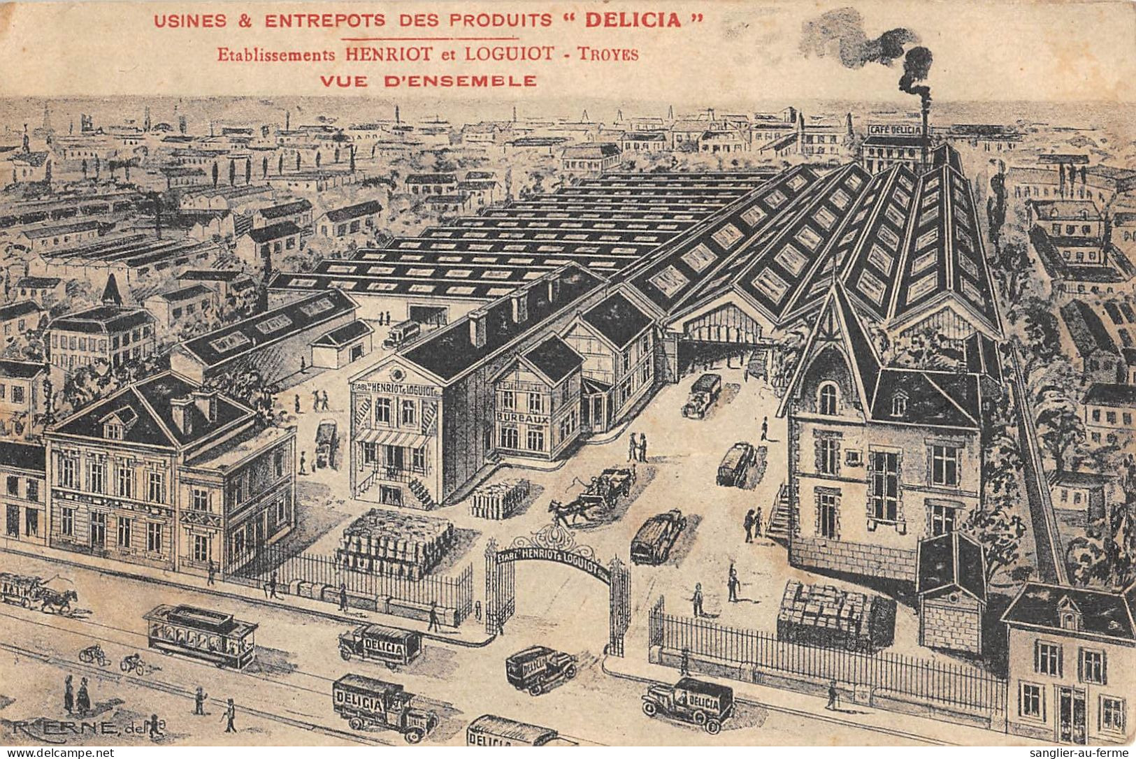 CPA 10 TROYES / USINE ET ENTREPOT DES PRODUITS LUCIA / Ets HENRIOT ET LOGUIOT A TROYES - Troyes