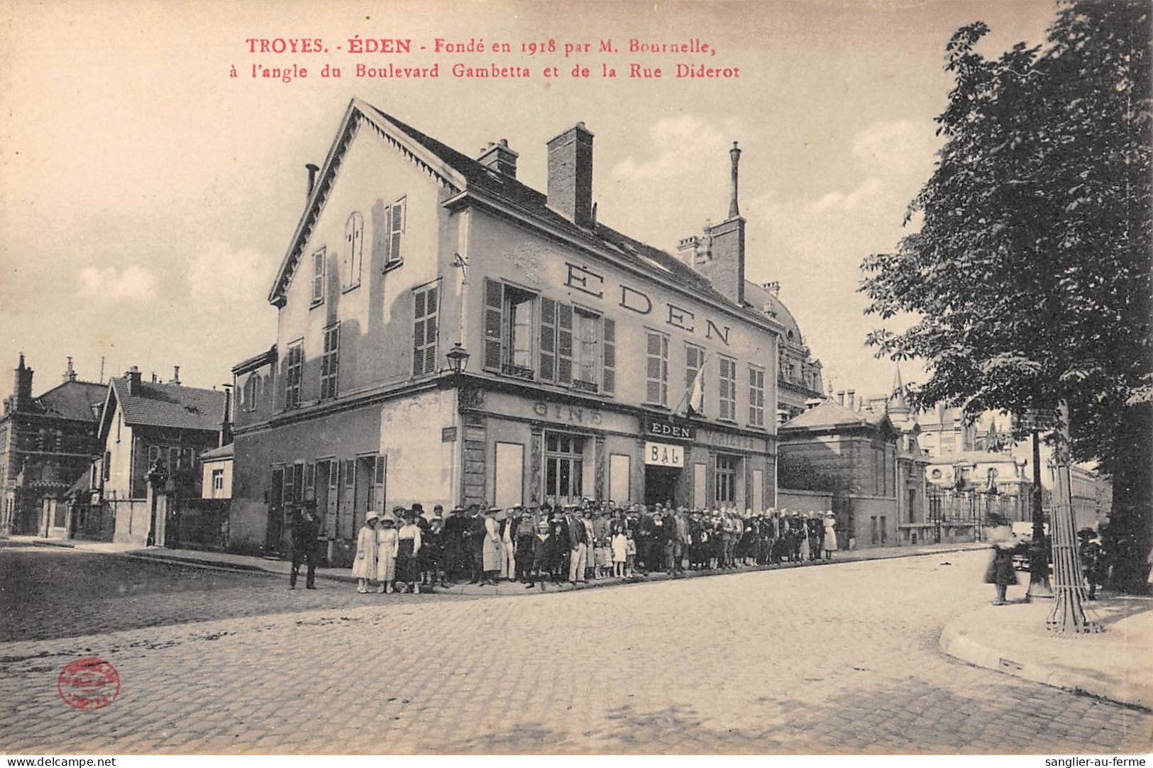 CPA 10 TROYES / EDEN / FONDE PAR Mr BOURDELLE / ANGLE DU BOULEVARD GAMBETTA ET RUE DIDEROT - Troyes