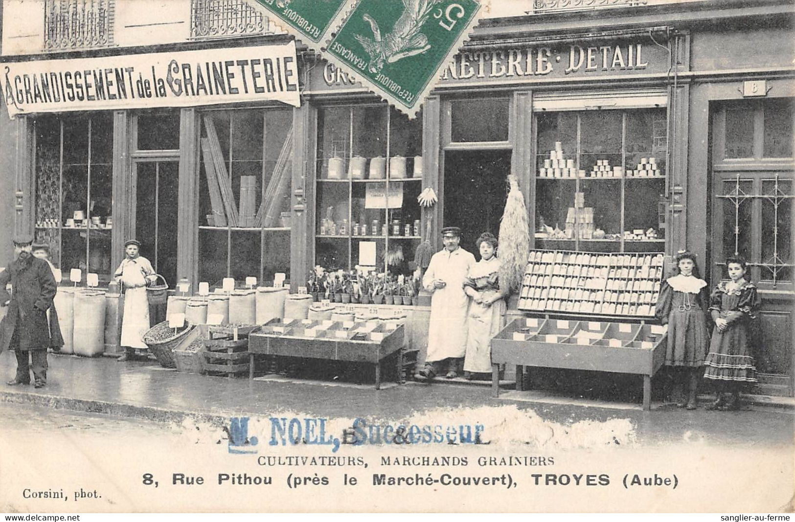CPA 10 TROYES / GRAINETERIE M.NOEL / MARCHANDS GRAINIERS / 8 RUE DU PITHOU A TROYES - Troyes