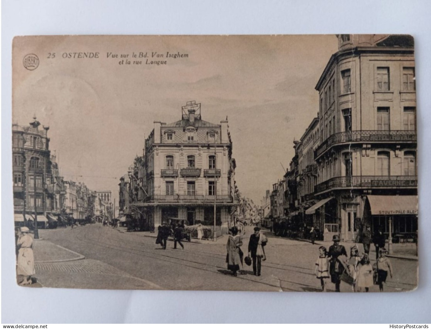 Ostende, Vue Sur Le Bd. Van Iseghem Et La Rue Longue, Oostende, 1924 - Oostende