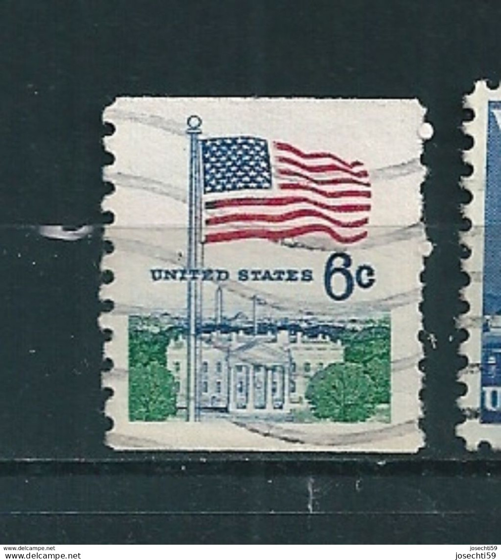 N° 842a Drapeau Et Maison Blanche    Stamp Etats Unis D' Amérique Timbre USA  (1967) - Usados