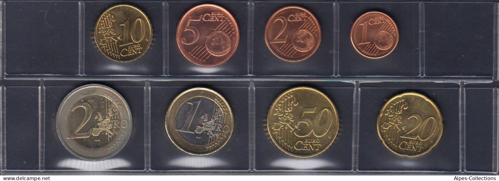 IRX2002.3 - SERIE IRLANDE - 2002 - 1 Cent à 2 Euros - Ireland
