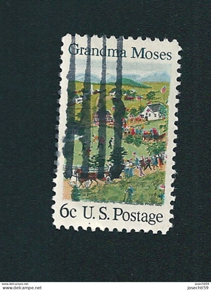 N° 873 ''Fête Nationale'' De Grandma Moses (1860-1961) USA Timbre Etats-Unis (1969) Oblitéré - Gebruikt