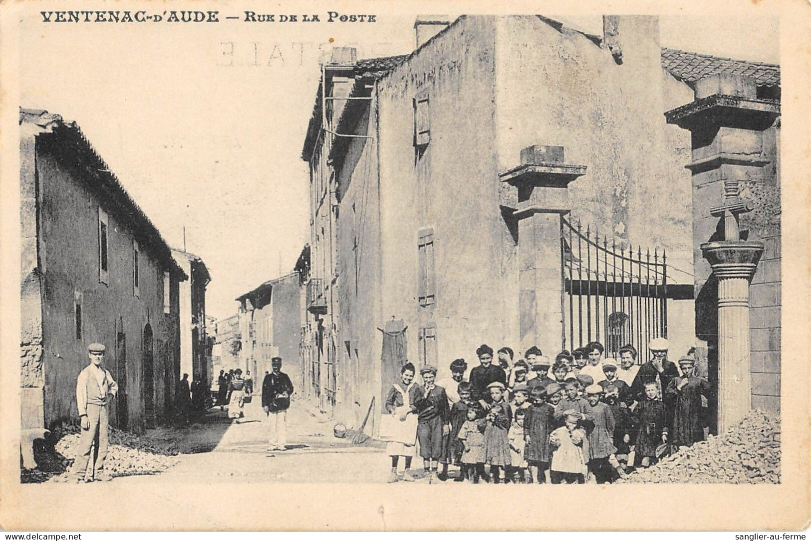 CPA 11 VENTENAC D'AUDE / RUE DE LA POSTE - Sonstige & Ohne Zuordnung