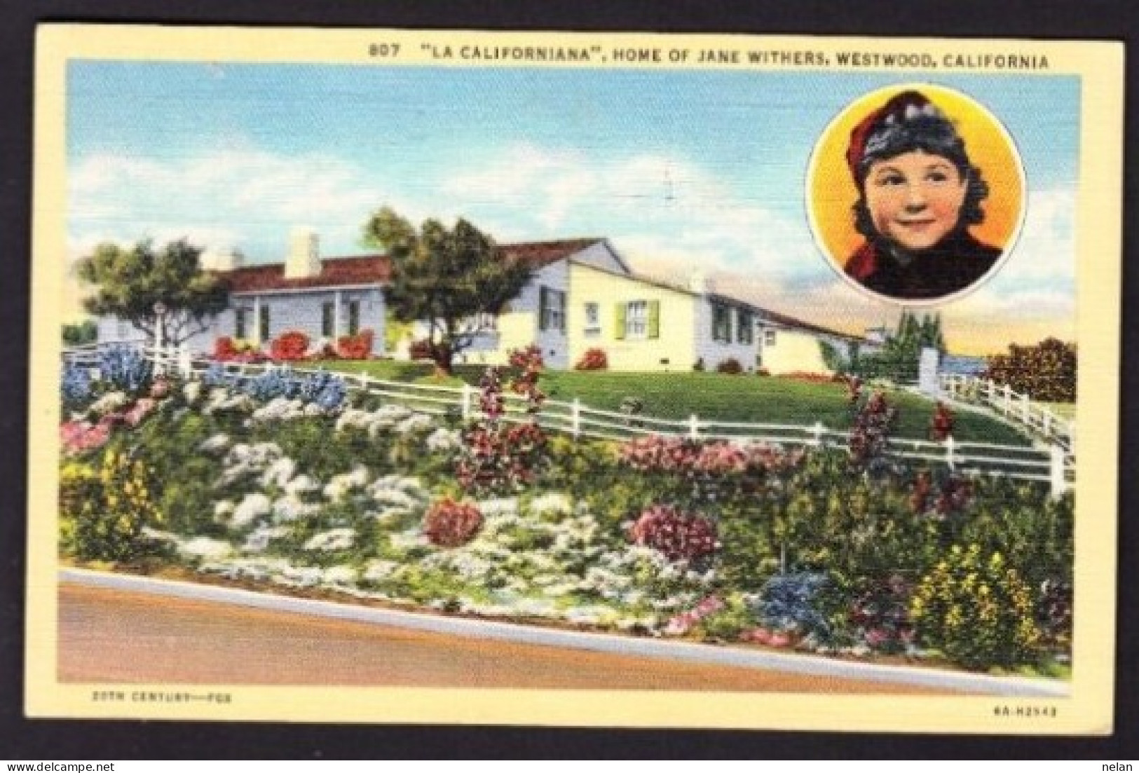 LA CALIFORNIANA HOME OF JANE WITHERS , WESTWOOD - CALIFORNIA - Los Angeles