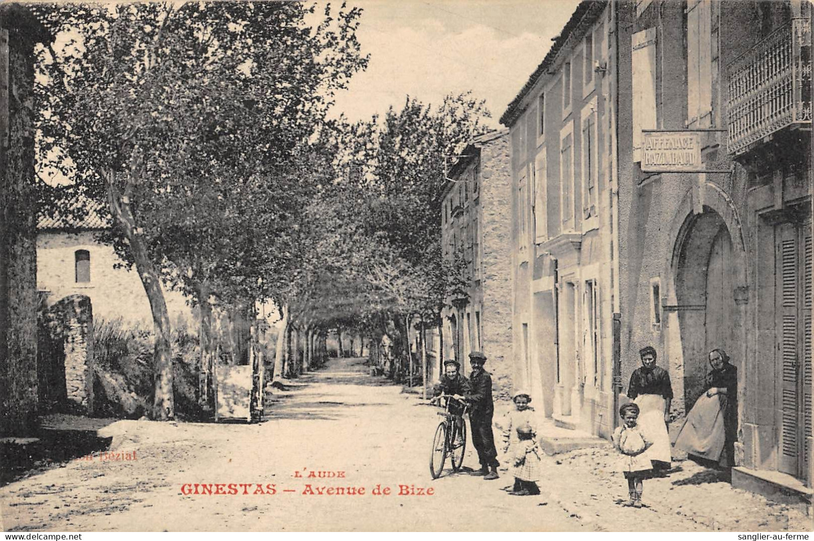 CPA 11 GINESTAS / AVENUE DE BIZE - Sonstige & Ohne Zuordnung