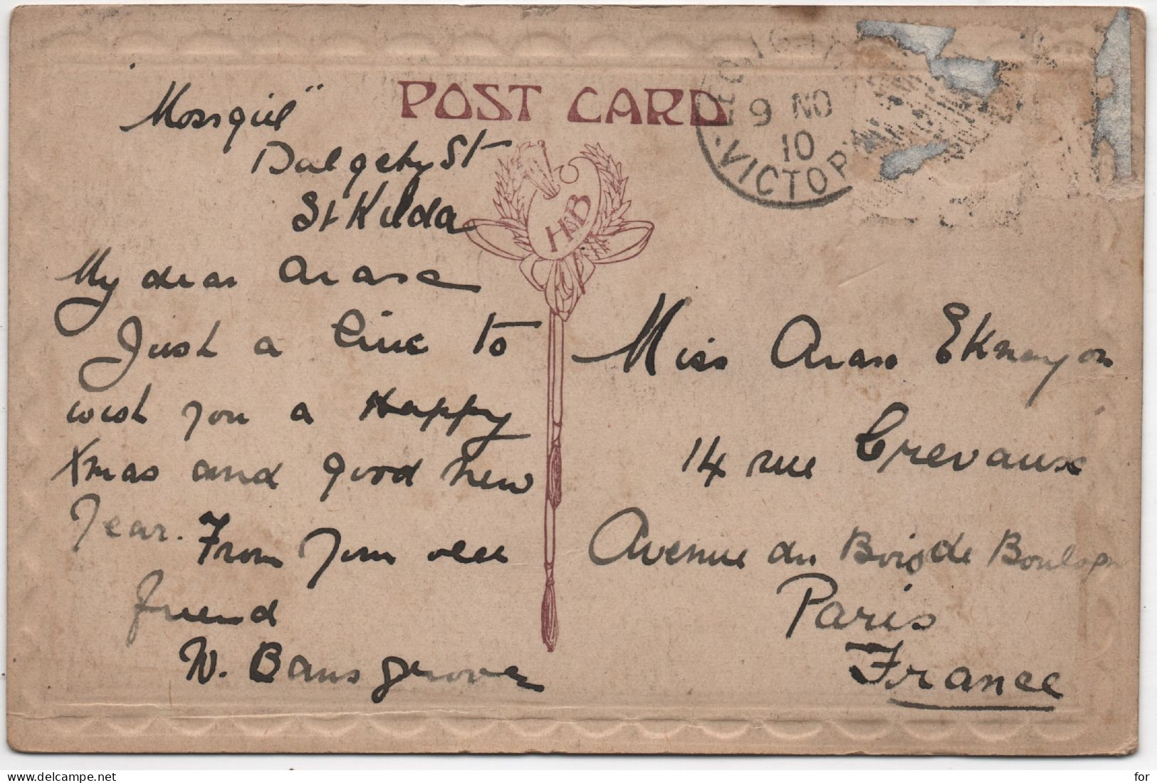 Australie : Queensland - Westem Downs : Australia's - FAIRYLAND : The Bush : Gaufrée - Embossed Border : 1910 - Other & Unclassified