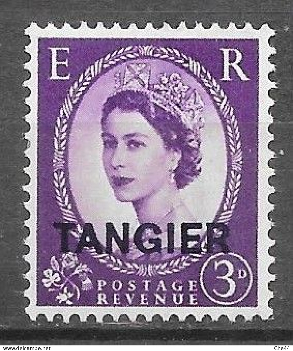 Bureaux Anglais : Tanger : Elisabeth II : N°61 Chez YT. - Morocco Agencies / Tangier (...-1958)