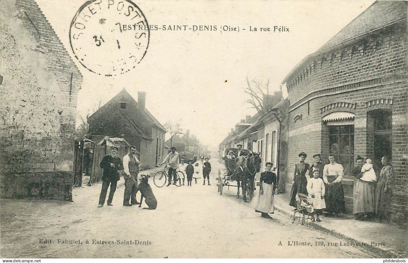 OISE  ESTREES SAINT DENIS  La Rue Felix - Estrees Saint Denis