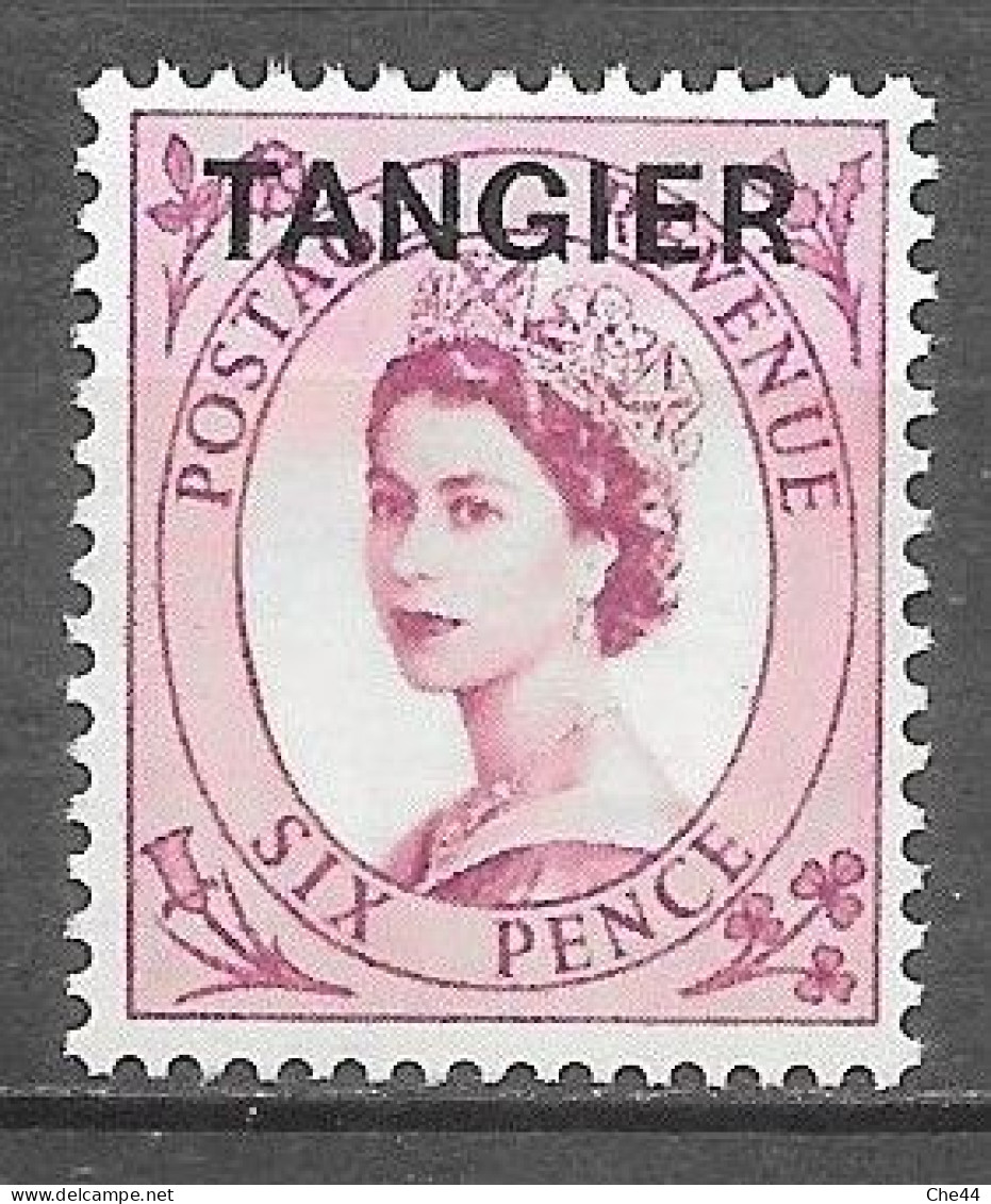 Bureaux Anglais : Tanger : Elisabeth II : N°63 Chez YT. - Morocco Agencies / Tangier (...-1958)