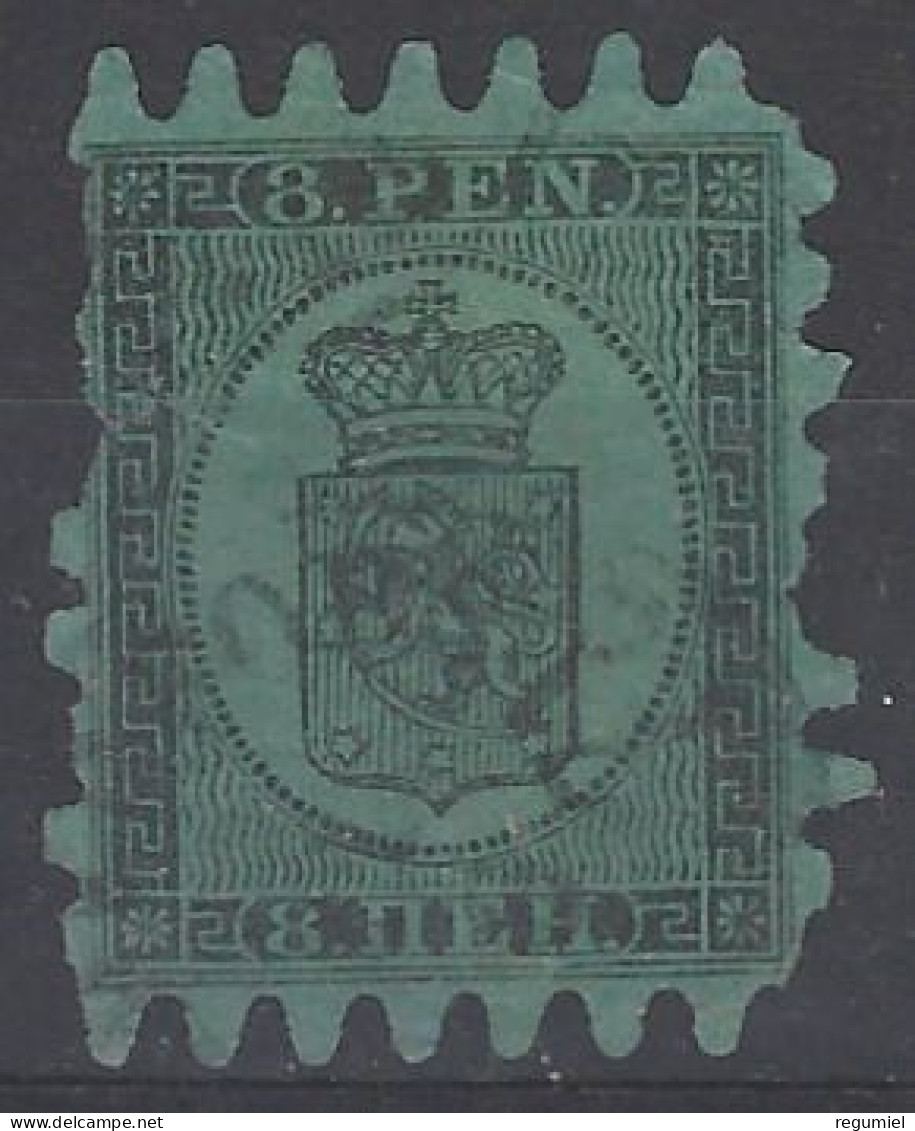 Finlandia U    6 (o) Usado.1866 - Gebruikt