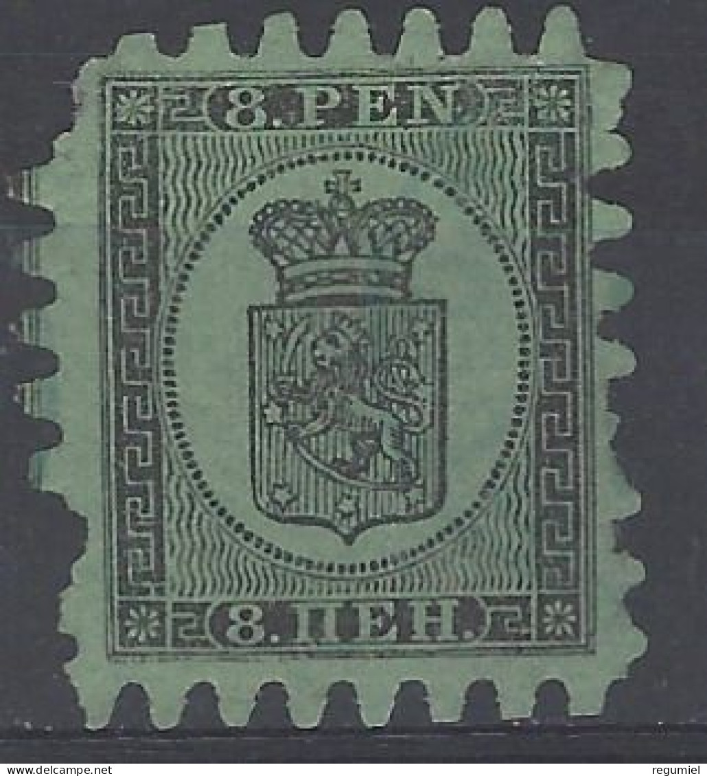 Finlandia U    6 (o) Usado.1866 - Gebruikt