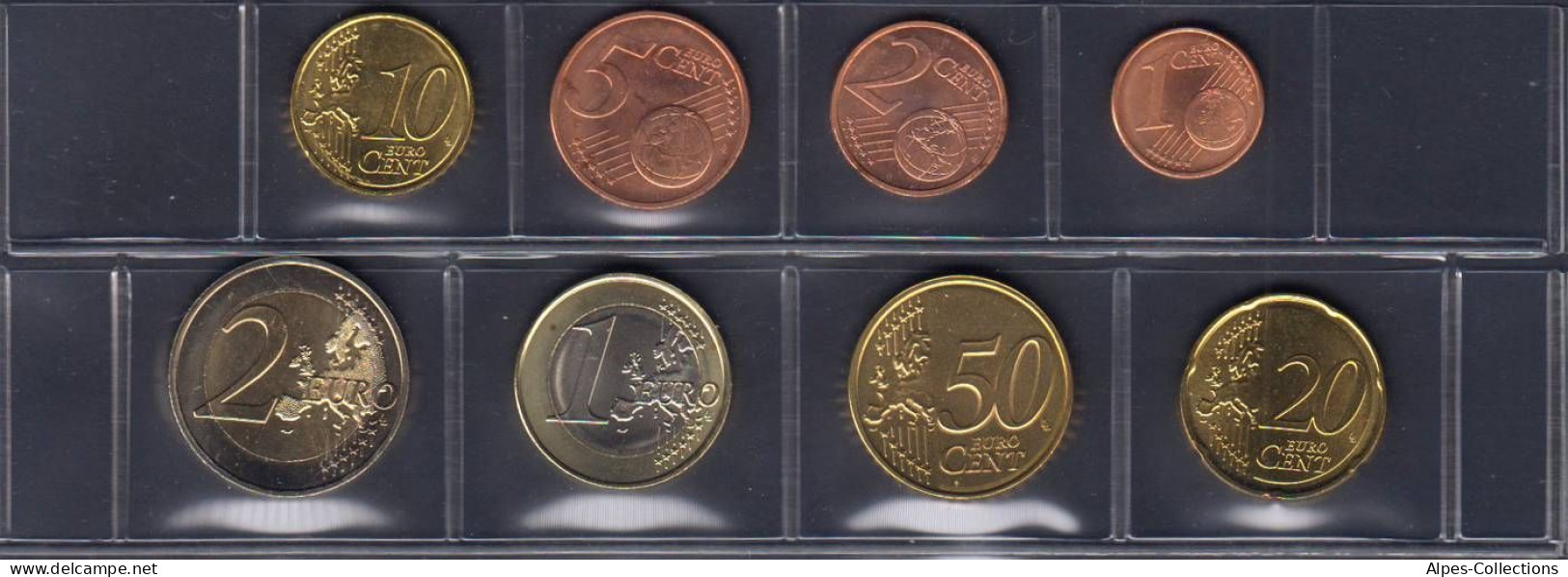 LUX2008.2 - SERIE LUXEMBOURG - 2008 - 1 Cent à 2 Euros - Luxemburgo