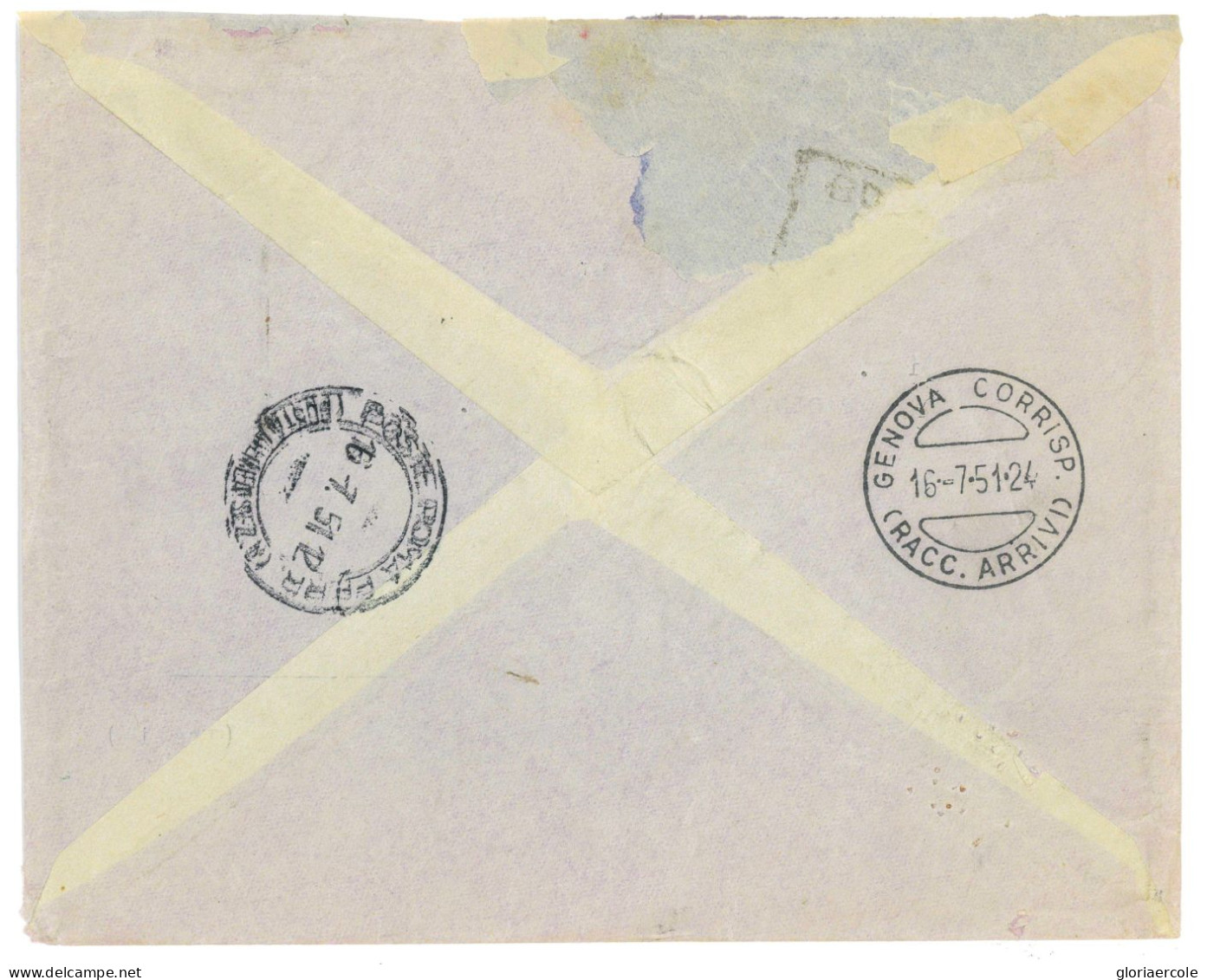 P2681 - SOMALIA AFIS , 13.7.51 Posta Aerea - Somalia (AFIS)