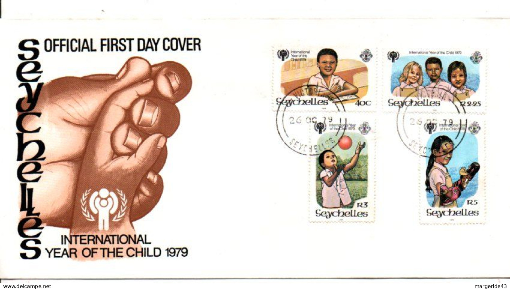 SEYCHELLES FDC 1979  ANNEE INTERNATIONALE DE L'ENFANT - Seychelles (1976-...)