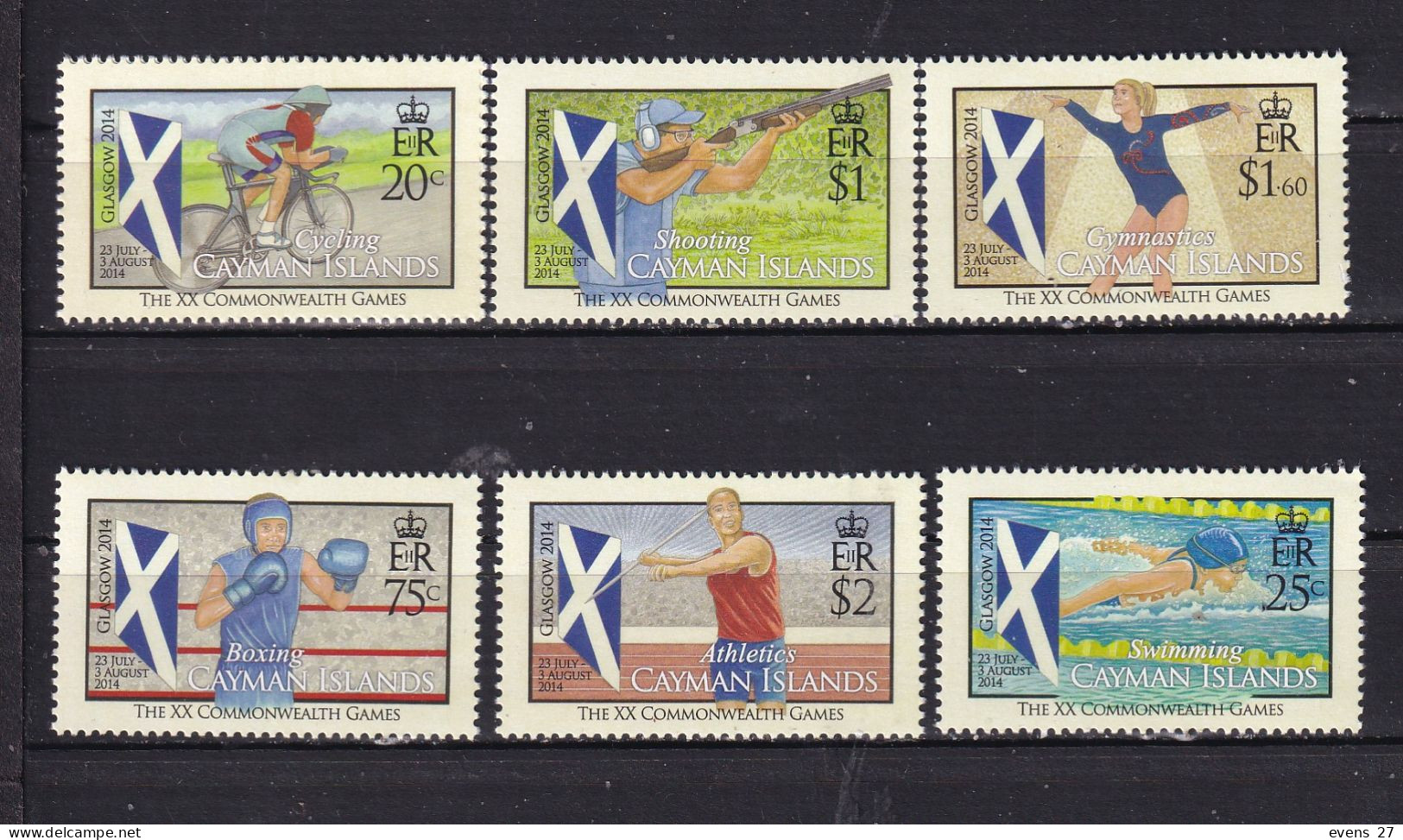 CAYMAN ISLANDS-2014-THE XX COMMONWEALTH GAMES.-MNH - Cayman (Isole)