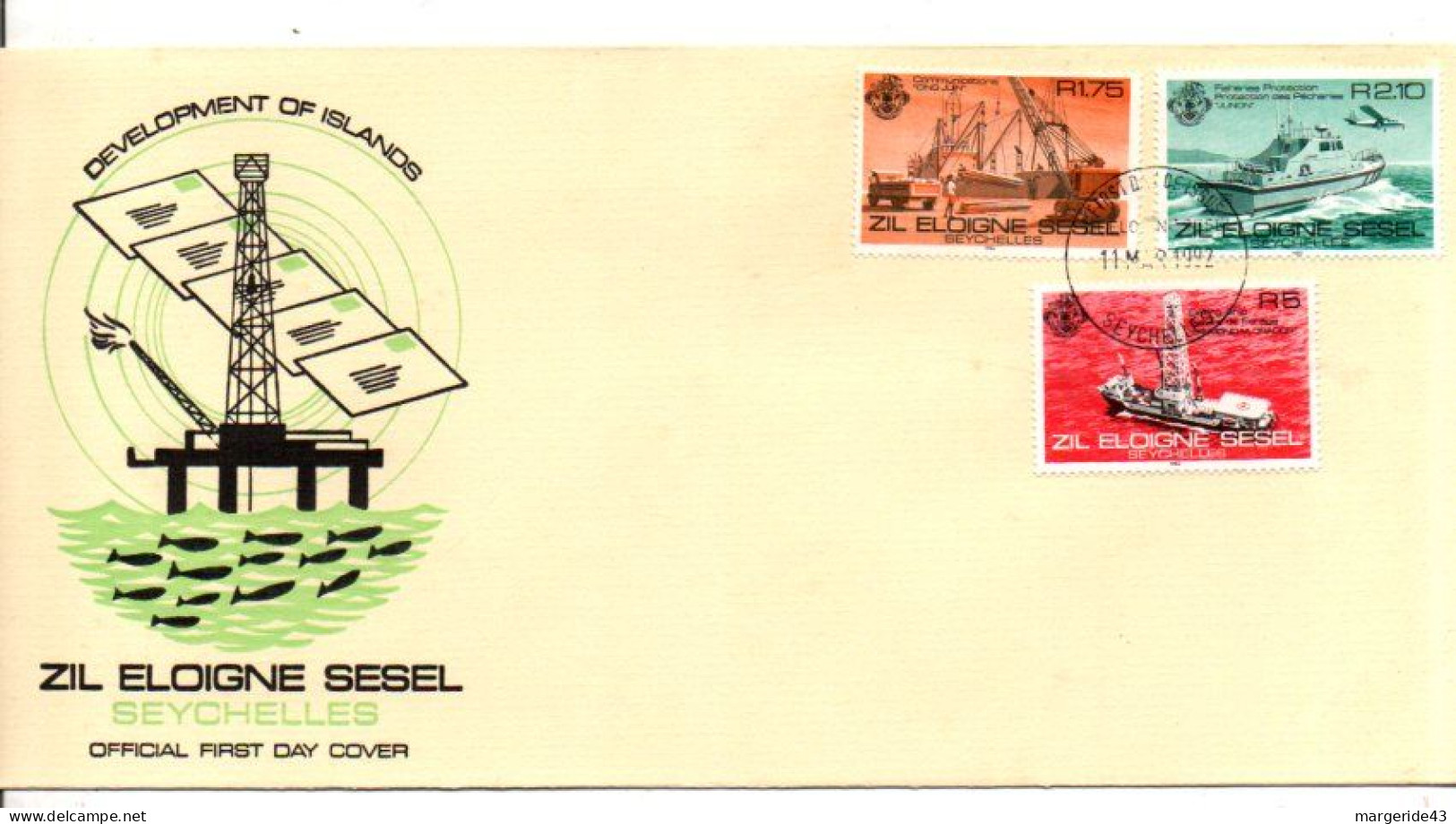 SEYCHELLES FDC 1982 DEVELOPPEMENT DES ILES - Seychelles (1976-...)