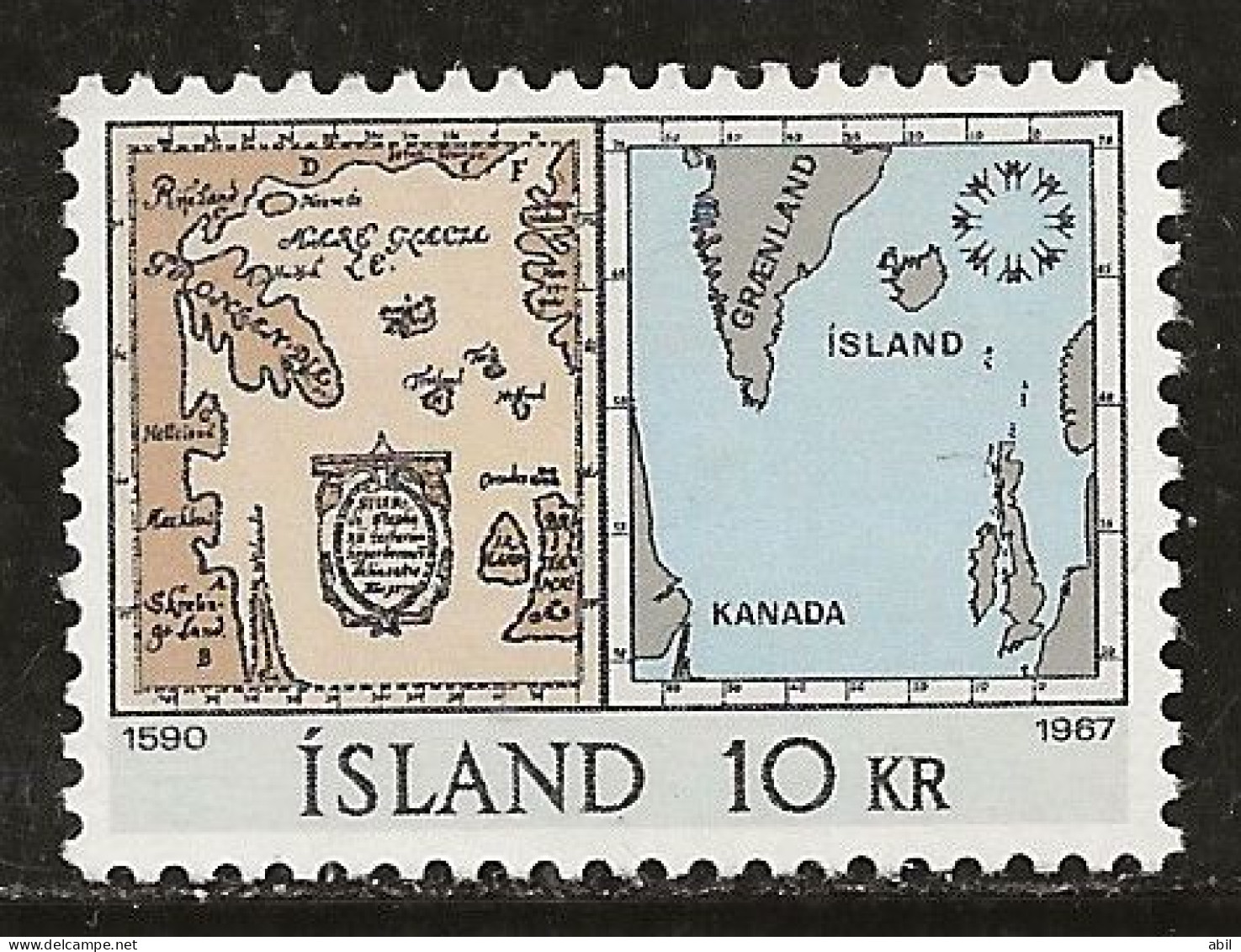 Islande 1967 N° Y&T : 366 ** - Unused Stamps