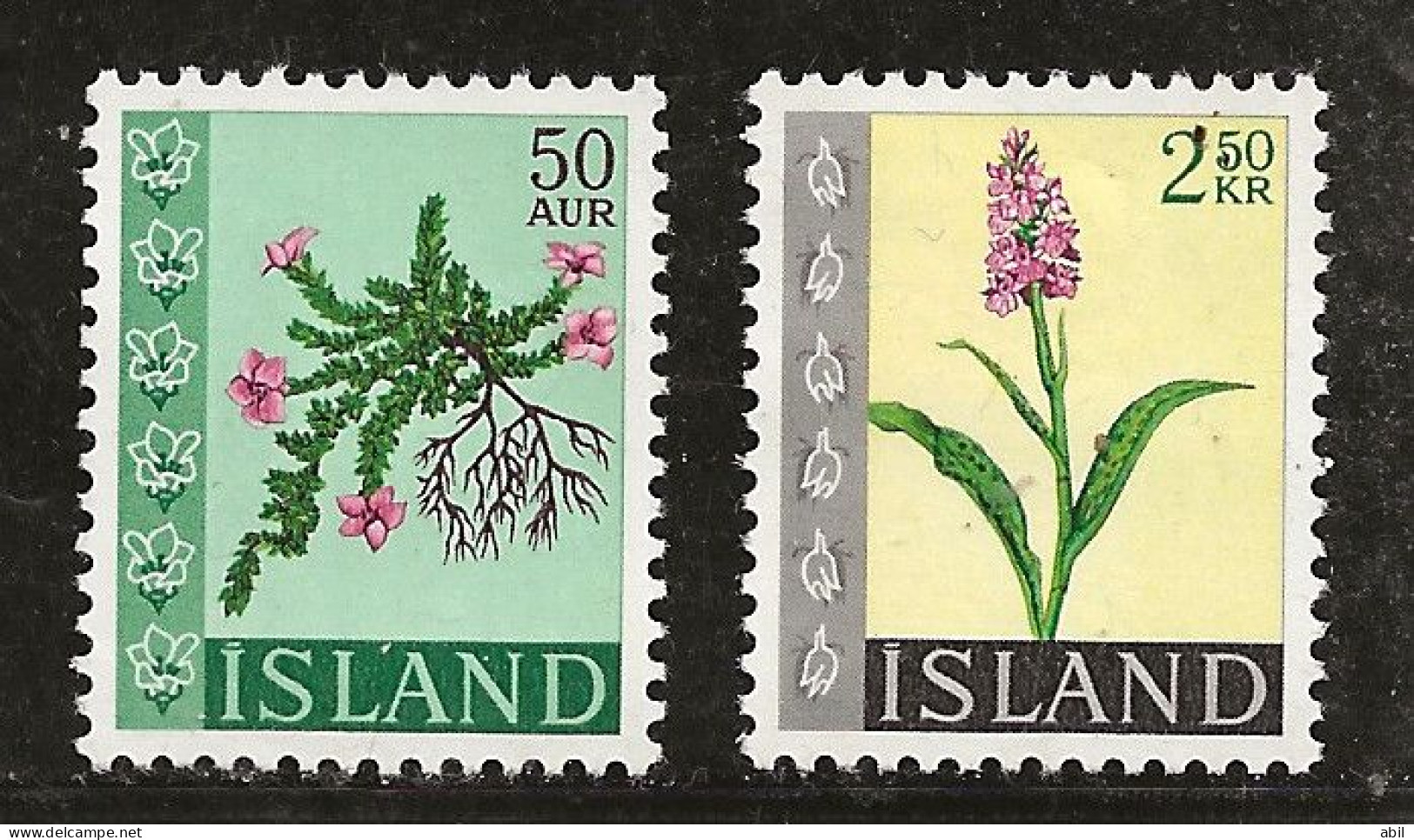 Islande 1968 N° Y&T : 370 Et 371 * - Ungebraucht