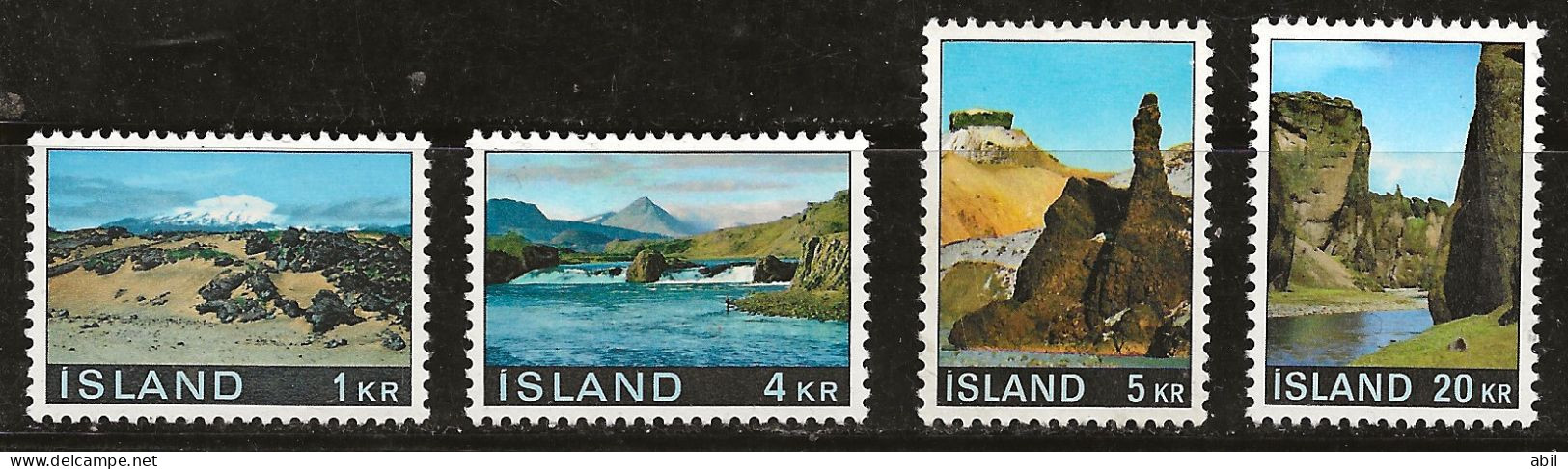 Islande 1970 N° Y&T : 387 à 390 ** - Unused Stamps