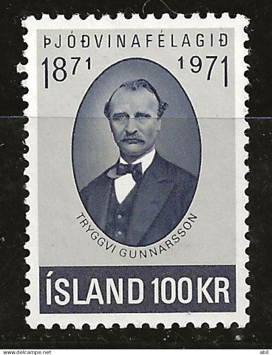 Islande 1971 N° Y&T : 409 * - Nuevos