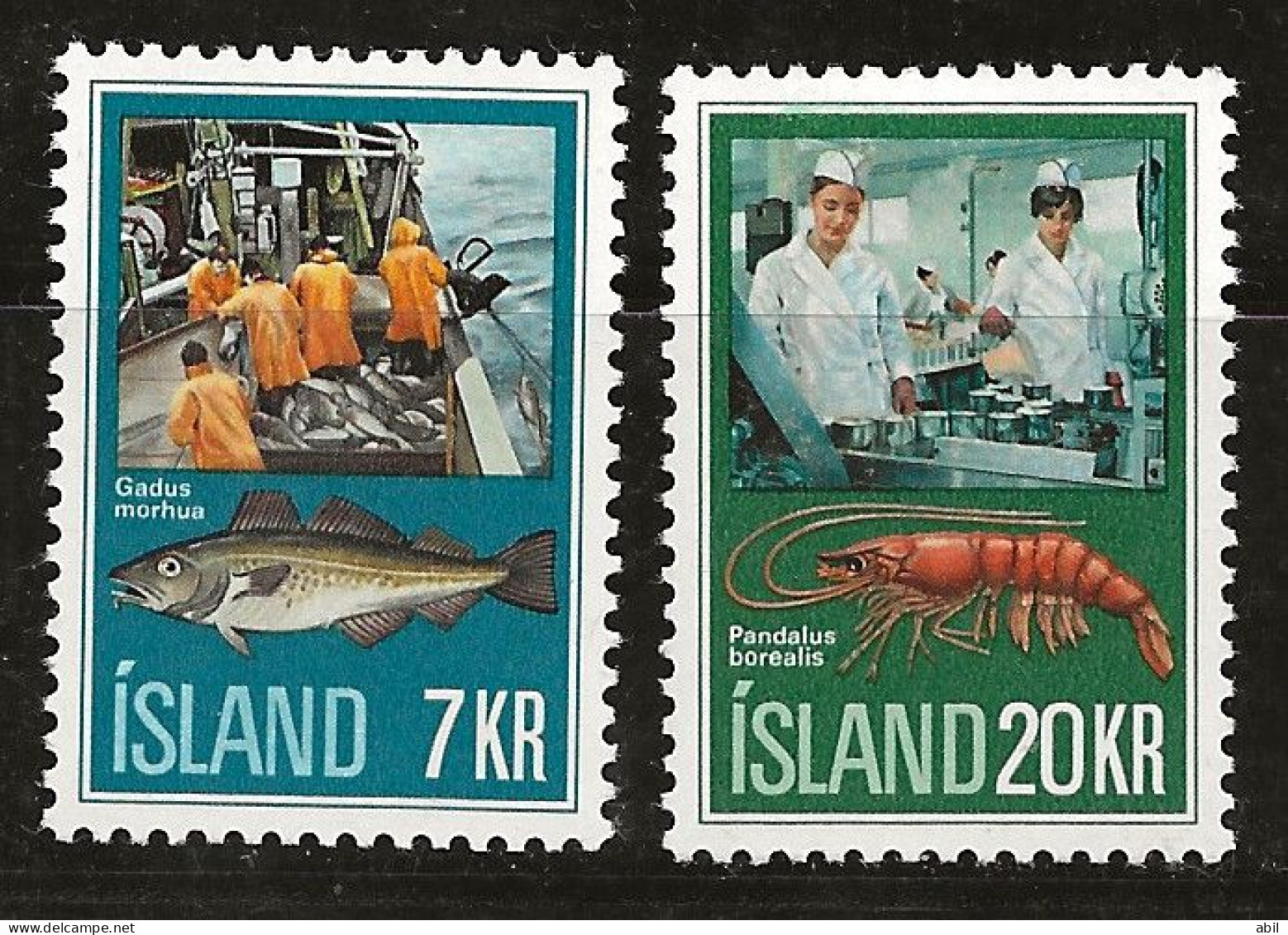 Islande 1971 N° Y&T : 410 Et 412 * - Neufs