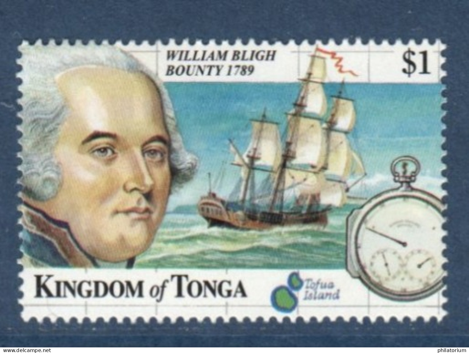 Tonga, **, Yv 1144, Mi 1549, SG 1450, Bligh Et Le Bounty, - Tonga (1970-...)