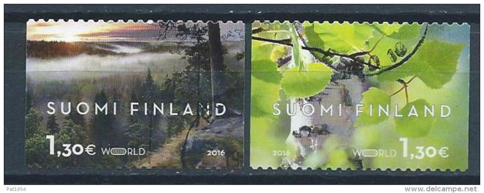 Finlande 2016 N°2404/2405 Oblitérés Printemps Et Automne - Used Stamps