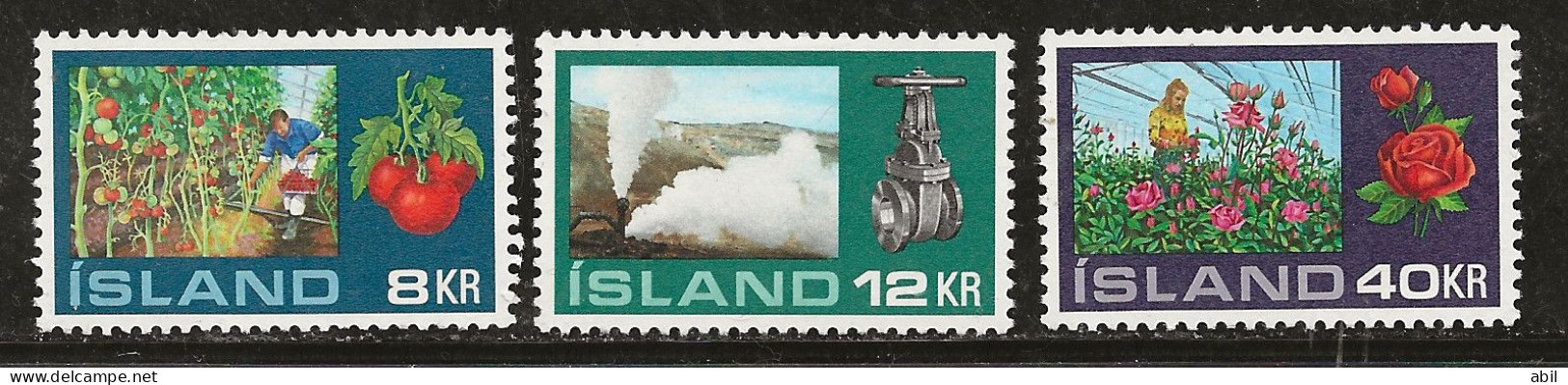 Islande 1972 N° Y&T : 418 à 420 * - Nuovi